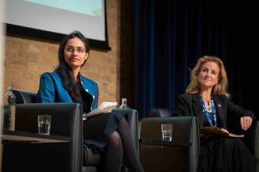 Radhika Khosla and Nathalie Seddon at the Smith School’s World Forum, 2024